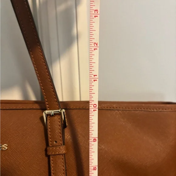 Michael Kors Cognac Saffiano Leather Tote with Gold Hardware - Picture 8 of 8